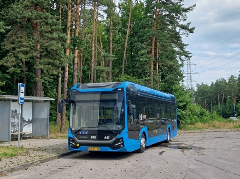 Informacija keleiviams! - UAB „Ukmergės autobusų parkas“ Ukmergės mieste NEMOKAMAI veš keleivius gamintojo savaitei suteiktu autobusu BMC Procity+ 12EV